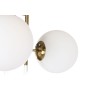 Lámpara de Techo DKD Home Decor 64 x 64 x 64 cm Cristal Dorado Metal Blanco 50 W de DKD Home Decor, Iluminación de techo de i...