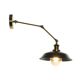 Wall Lamp DKD Home Decor Black Golden Metal 50 W Vintage 220 V 26 x 53 x 23 cm by DKD Home Decor, Multi-armed Lights - Ref: S...