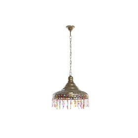 Suspension DKD Home Decor 37 x 37 x 38 cm Doré Métal Multicouleur 50 W de DKD Home Decor, Plafonniers - Réf : S3043696, Prix ...