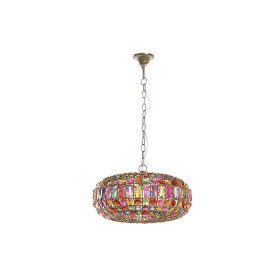 Lampadario DKD Home Decor 44 x 44 x 23,5 cm Metallo Rame Multicolore 40 W 50 W di DKD Home Decor, Plafoniere - Rif: S3043699,...