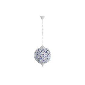 Lampadario DKD Home Decor 28 x 28 x 44 cm Metallo Bianco Multicolore 50 W di DKD Home Decor, Plafoniere - Rif: S3043709, Prez...