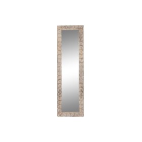 Wall mirror DKD Home Decor 44 x 3 x 150 cm Crystal Brown White Mango wood Indian Man MDF Wood Stripped by DKD Home Decor, Wal...