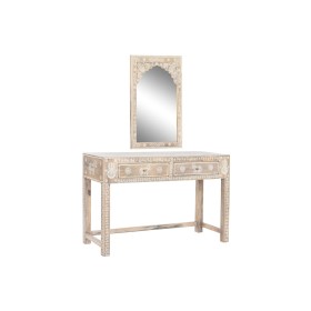 Meuble d'Entrée avec 2 Tiroirs DKD Home Decor Blanc Marron Bois de manguier 91 x 42 x 81 cm | Tienda24 - Global Online Shop Tienda24.eu