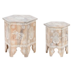 Set of 2 tables DKD Home Decor Natural 48 x 41,5 x 49 cm by DKD Home Decor, Tables - Ref: S3043839, Price: 137,38 €, Discount: %