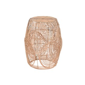 Beistelltisch DKD Home Decor natürlich Metall Creme Rattan (35 x 35 x 49 cm) | Tienda24 - Global Online Shop Tienda24.eu