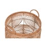 Conjunto de Cestas DKD Home Decor Natural Marrom claro Tropical 40 x 40 x 47 cm de DKD Home Decor, Caixas - Ref: S3043916, Pr...