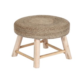 Footrest DKD Home Decor Brown Jute Natural Urban 50 x 50 x 35 cm by DKD Home Decor, Footstools & Ottomans - Ref: S3043956, Pr...