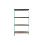 Étagère DKD Home Decor Brun foncé Verre Noyer Bois MDF 80 x 40 x 150 cm (1) de DKD Home Decor, Étagères verticales - Réf : S3...