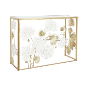 Consola DKD Home Decor Blanco Dorado Metal Espejo 108 x 37 x 80 cm de DKD Home Decor, Mesas - Ref: S3043965, Precio: 165,42 €...