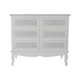 Cassettiera DKD Home Decor 100 x 40 x 87 cm Legno Bianco Romantico Legno MDF di DKD Home Decor, Comò e cassettiere - Rif: S30...