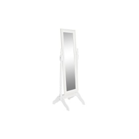 Free standing mirror DKD Home Decor Mirror White MDF Wood (50 x 50 x 157 cm) by DKD Home Decor, Floor Mirrors - Ref: S3044001...