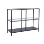 Console DKD Home Decor Black Metal Crystal 100 x 35 x 80 cm | Tienda24 - Global Online Shop Tienda24.eu