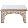 Mesa de Centro DKD Home Decor 81 x 81 x 45 cm Cristal Alumínio Madeira de mangueira de DKD Home Decor, Jogos de móveis - Ref:...