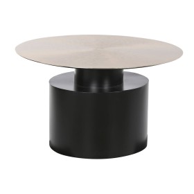 Mesa de apoio DKD Home Decor 76 x 76 x 46 cm Preto Dourado Ferro de DKD Home Decor, Jogos de móveis - Ref: S3044057, Preço: 3...