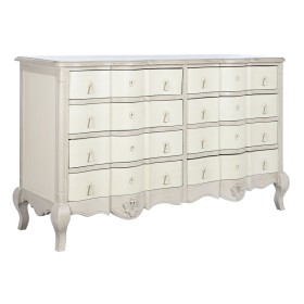 Chest of drawers DKD Home Decor 155 x 51,5 x 90,5 cm White Cream Mango wood MDF Wood by DKD Home Decor, Chest of Drawers - Re...