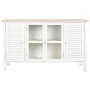 Aparador DKD Home Decor Blanco Abeto Madera MDF 130 x 40 x 80 cm de DKD Home Decor, Armarios y aparadores - Ref: S3044078, Pr...