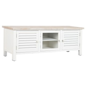 Mueble de TV DKD Home Decor Abeto Blanco Madera MDF 120 x 40 x 45 cm de DKD Home Decor, Mesas y soportes para TV - Ref: S3044...