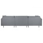 Divano Chaise Longue DKD Home Decor Grigio Metallo Moderno 276 x 152,5 x 84 cm | Tienda24 - Global Online Shop Tienda24.eu