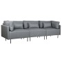 Divano Chaise Longue DKD Home Decor Grigio Metallo Moderno 276 x 152,5 x 84 cm | Tienda24 - Global Online Shop Tienda24.eu