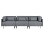 Divano Chaise Longue DKD Home Decor Grigio Metallo Moderno 276 x 152,5 x 84 cm | Tienda24 - Global Online Shop Tienda24.eu