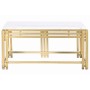 Mesa de Centro DKD Home Decor Metal Alumínio Mármore 80 x 40 x 40 cm de DKD Home Decor, Jogos de móveis - Ref: S3044117, Preç...