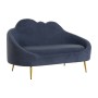 Sofa DKD Home Decor Blau Gold Metall Wolken Scandi 155 x 75 x 92 cm | Tienda24 - Global Online Shop Tienda24.eu