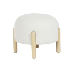 Footrest DKD Home Decor 45 x 45 x 36 cm Wood White by DKD Home Decor, Footstools & Ottomans - Ref: S3044136, Price: 52,54 €, ...