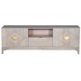 TV-Möbel DKD Home Decor Beige Metall Mango-Holz 175 x 40 x 60 cm von DKD Home Decor, TV-Ständer und -Tische - Ref: S3044139, ...