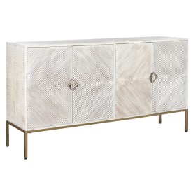 Buffet DKD Home Decor 170 x 40 x 90 cm Doré Métal Blanc Bois de manguier de DKD Home Decor, Buffets, crédences et vaisseliers...