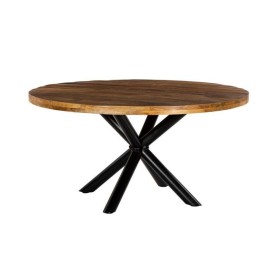 Dining Table DKD Home Decor 150 x 150 x 76 cm Metal Mango wood by DKD Home Decor, Dining Tables - Ref: S3044163, Price: 596,1...