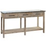 Consolle DKD Home Decor Legno Alluminio 160 x 40,5 x 81 cm di DKD Home Decor, Tavoli - Rif: S3044171, Prezzo: 327,08 €, Scont...