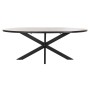 Table de Salle à Manger DKD Home Decor Noir Naturel Métal Bois de manguier 200 x 100 x 76 cm de DKD Home Decor, Tables - Réf ...