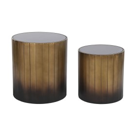 Set di 2 tavoli DKD Home Decor Nero Dorato 51 x 51 x 55 cm di DKD Home Decor, Tavoli - Rif: S3044190, Prezzo: 127,75 €, Scont...