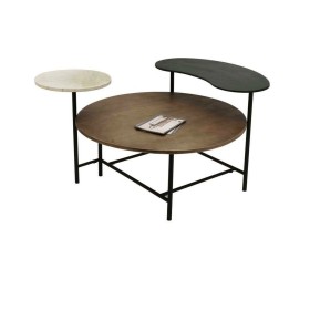 Centre Table DKD Home Decor 118 x 90 x 61 cm Metal Aluminium MDF Wood by DKD Home Decor, Tables - Ref: S3044194, Price: 182,7...