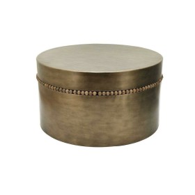 Mesa de apoio Branco Bege Dourado Metal Madrepérola 47 x 62 x 47 cm | Tienda24 - Global Online Shop Tienda24.eu