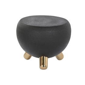 Mesa de apoio DKD Home Decor Preto Dourado Ferro 51 x 51 x 44 cm de DKD Home Decor, Jogos de móveis - Ref: S3044206, Preço: 9...