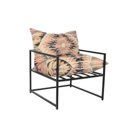 Armchair DKD Home Decor 70 x 75 x 85 cm Black Metal Multicolour by DKD Home Decor, Chairs - Ref: S3044224, Price: 216,59 €, D...