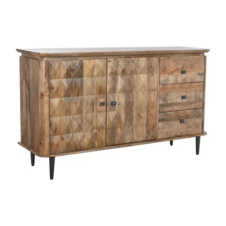 Buffet DKD Home Decor Naturel Noir Métal Bois de manguier (140 x 40 x 82 cm) de DKD Home Decor, Buffets, crédences et vaissel...