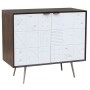 Buffet DKD Home Decor Blanc Marron Métal Bois de manguier 90 x 43 x 80 cm de DKD Home Decor, Buffets, crédences et vaisselier...