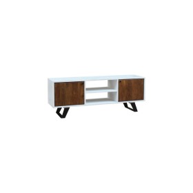 Meubles de télévision DKD Home Decor Blanc 135 x 35 x 40 cm Métal Bois de manguier de DKD Home Decor, Tables et supports de t...