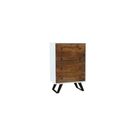 Caisson à Tiroirs DKD Home Decor Blanc 70 x 40 x 105 cm Métal Bois de manguier de DKD Home Decor, Commodes - Réf : S3044261, ...