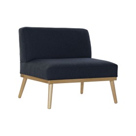 Armchair DKD Home Decor Blue Navy Blue Pinewood 80 x 66 x 72 cm by DKD Home Decor, Chairs - Ref: S3044281, Price: 133,45 €, D...