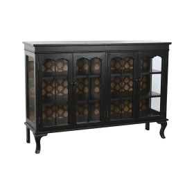 Credenza DKD Home Decor 142,5 x 40,5 x 101,5 cm Abete Cristallo Nero di DKD Home Decor, Credenze e buffet - Rif: S3044291, Pr...