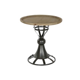 Side table DKD Home Decor Fir Black Metal 60 x 60 x 63,5 cm by DKD Home Decor, Tables - Ref: S3044305, Price: 135,18 €, Disco...