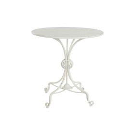 Mesa de apoio DKD Home Decor 81 x 81 x 81,5 cm Metal Branco de DKD Home Decor, Jogos de móveis - Ref: S3044306, Preço: 121,79...