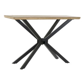 Mesa de apoio DKD Home Decor Castanho Preto Natural Metal Abeto 120 x 40 x 80 cm de DKD Home Decor, Jogos de móveis - Ref: S3...