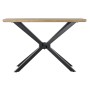 Mesa auxiliar DKD Home Decor Marrón Negro Natural Metal Abeto 120 x 40 x 80 cm de DKD Home Decor, Mesas - Ref: S3044309, Prec...