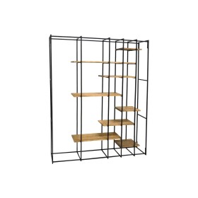 Shelves DKD Home Decor Black Natural Metal MDF Wood 140 x 33 x 180 cm (1) by DKD Home Decor, Standing Shelf Units - Ref: S304...