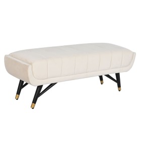 Banquette DKD Home Decor Crème 120 x 40 x 42 cm de DKD Home Decor, Chaises - Réf : S3044342, Prix : 98,64 €, Remise : %