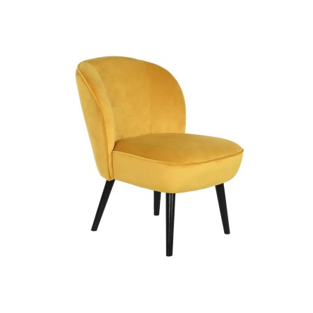 Armchair DKD Home Decor Yellow Wood 56 x 70 x 71 cm by DKD Home Decor, Chairs - Ref: S3044343, Price: 108,31 €, Discount: %